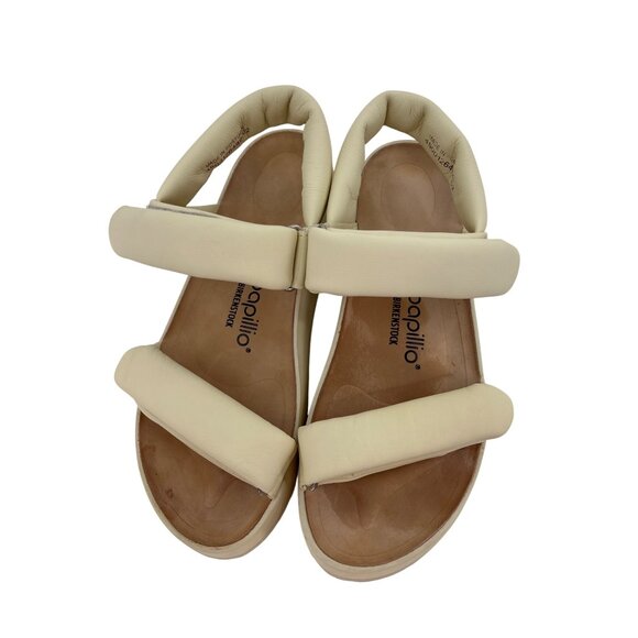Papillio Birkenstock Womens Beige Platform Sandals Size 40 EU L9 M7 Portugal - Picture 2 of 7